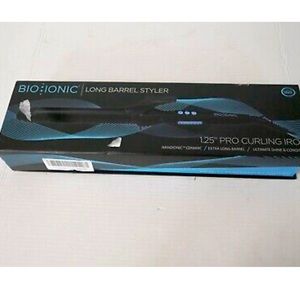 BIO IONIC Long Barrel 1.25 inch Nanoionic Ceramic Pro Curling Iron